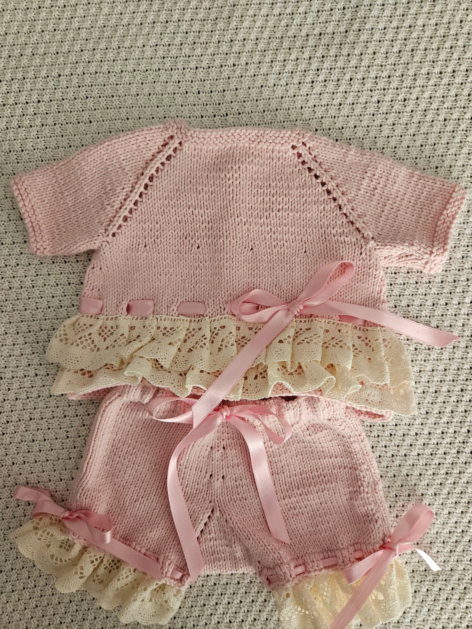 Conjunto bebé hecho a mano Ensemble bébé fait à main – photo 2